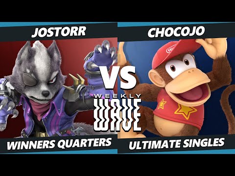 Weekly Wave 23 Winners Quarters - JoStorr (Wolf, Pyra Mythra) Vs. Chocojo (Diddy Kong) SSBU Ultimate