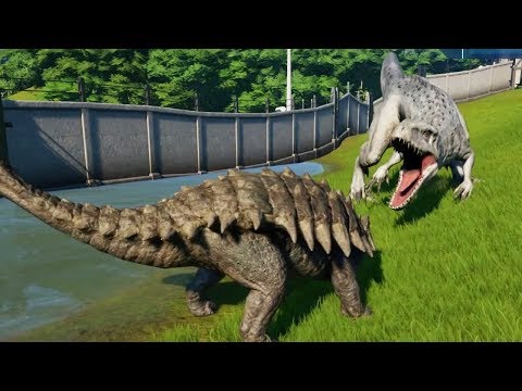 ANKYLOSAURUS MAX Vs INDOMINUS REX - Jurassic World Evolution