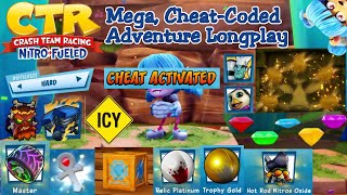 (Failed Video) Crash Team Racing Nitro Fueled: Mega, Cheat-Coded Adventure Longplay