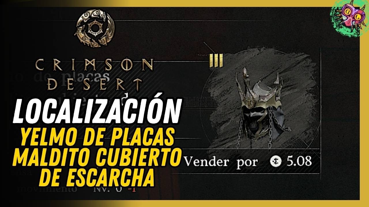 Yelmo De Placas Maldito Cubierto De Escarcha Ubicación Crimson Desert