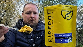 REAL FOOD in a Pouch? FIREPOT Chicken Keema Curry Field Test