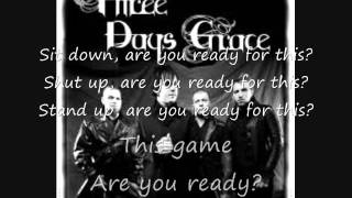 Three Days Grace - Are You Ready w/ lyrics