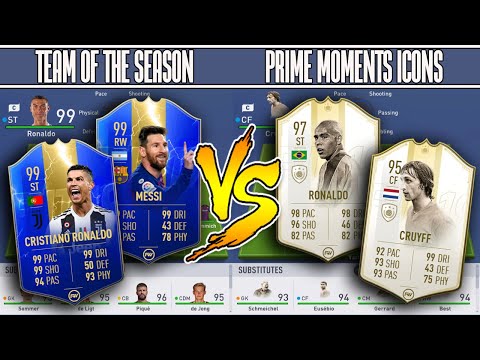 TEAM OF THE SEASON VS PRIME ICON MOMENTS - FIFA 19 EXPERIMENT