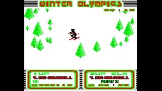 Winter Olympics on the Acorn Electron - Event 4 (Ski Downhill)