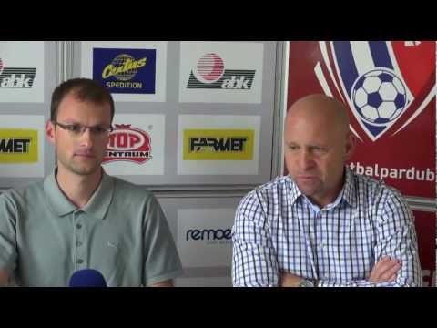 Tisková konference po utkání FK Pardubice - FK Bohemians Praha
