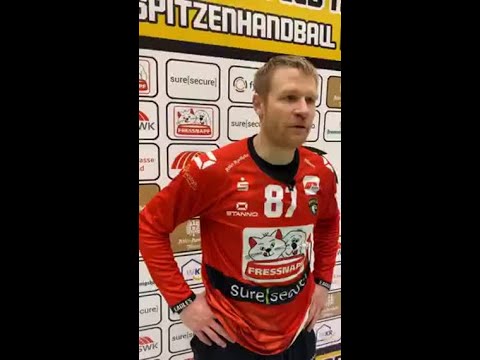 Sven Bartmann nach dem Spiel gegen den TV Emsdetten