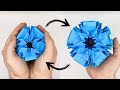 Origami MOVING Kusudama 💙 How to make a paper kusudama