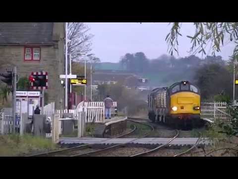 DRS 37259 tnt 37611. 6C51 @ Bare Lane & 6C52 Flasks @ Hest Bank. 19/11/14