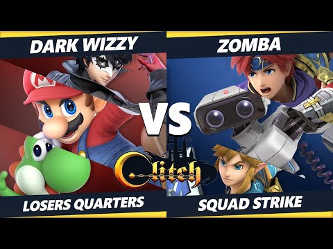 Glitch Konami Code Squad Strike Losers Top 8 - Dark Wizzy Vs. Zomba SSBU Ultimate Tournament