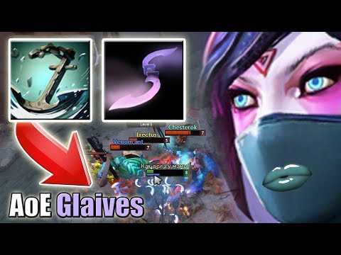 Infinite Moon Glaives with Anchor Smash Abuse [Huge AoE Combo] Dota 2 Ability Draft