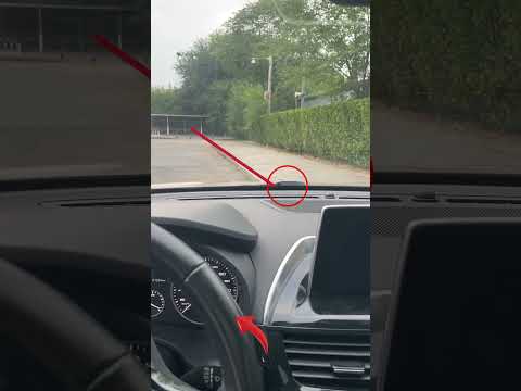 How to judge the distance outside the car when pulling over? #tips #driving #manual #skills #carsoft