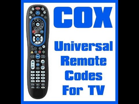 Cox Universal Remote Codes How To Program