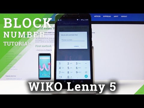 How to Block Number on WIKO Lenny 5 | Create Number Blacklist