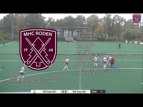 Clubcompetitie MHC Roden MC1 - MB1 d.d: 31-10-2020