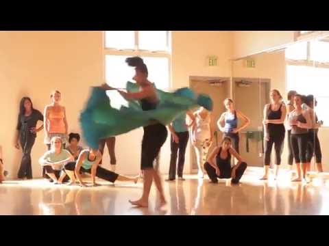 Kimberly Miguel Mullen's Interpretive Yemaya in AfroCaribe Dance Class - Venice Beach, CA