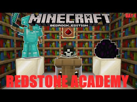 Redstone Academy | Get Familiar With The Components - Phase 1 Day 1 | Minecraft: Bedrock Edition
