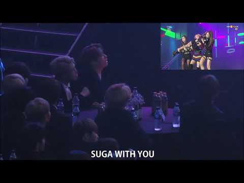BTS reaction to Blackpink @SMA2017