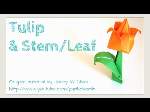 How to Fold Origami Tulip, Flower (Easy) – Mother’s Day Crafts, Wedding Bouquet, Birthday
