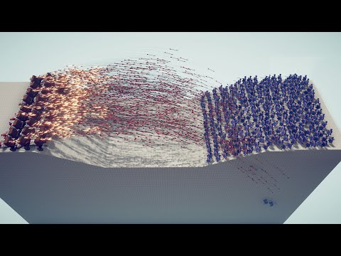 10x RAPID FIRE HWACHA vs 100x UNITS - Totally Accurate Battle Simulator TABS