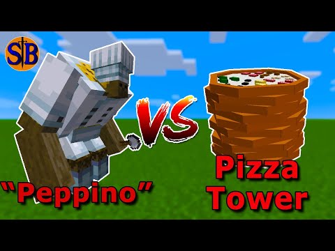 "Peppino" vs Pizza Tower | Minecraft Mob Battle