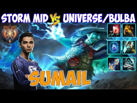 SumaiL - Midlane Storm Spirit vs Universe/Bulba   | Top Rank Pro Gameplay - Dota 2