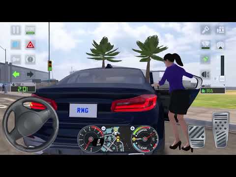 BMW SPORTS CARS UBER DRIVER - City Car Driving Games - Android iOS Gameplay #gta5