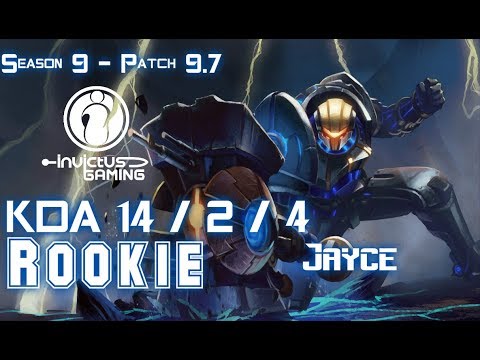 IG Rookie JAYCE vs ZED Mid - Patch 9.7 KR Ranked