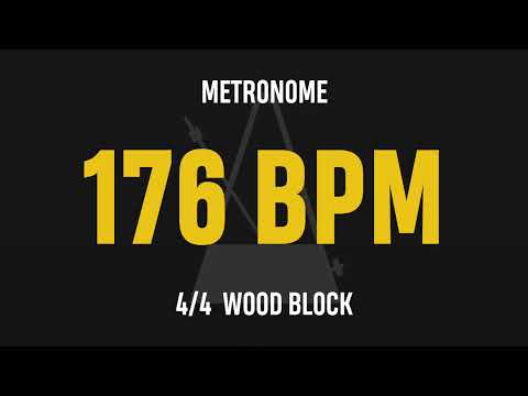 176 BPM 4/4 - Best Metronome (Sound : Wood block)