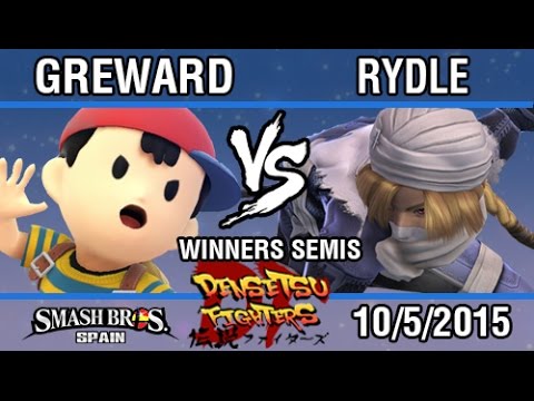 Densetsu Fighters - Greward (Ness, Megaman) VS. Rydle (Sheik) SSB4 Winners Semis - Top 8