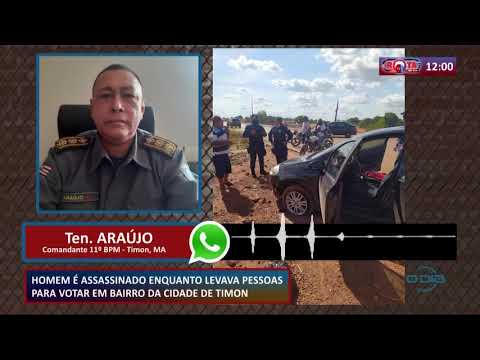 Homem é assassinado quando levava pessoas para votar em Timon 16 11 2020