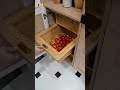 Smart Kitchen Storage Idea Wicker Baskets In Cabinet For Fruits Vegetables I Zay Home