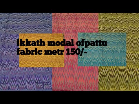Dakshinya trends collection//off pattu ikkath stail fabric metr 150 rupees