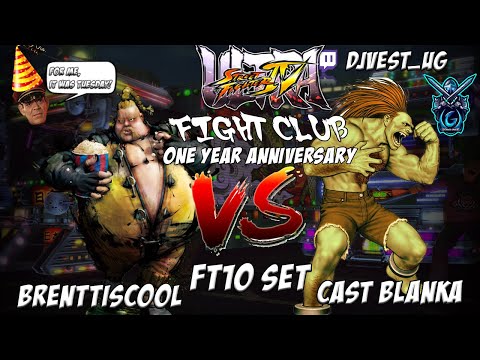 USF4 Fight Club 1st Year Anniversary - Brenttiscool VS Cast Blanka FT10 Set