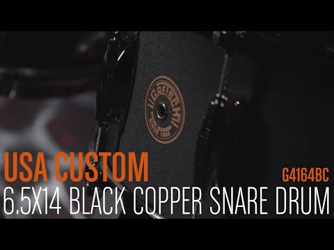 Gretsch G4164BC USA Custom Black Copper Snare Drum 14"x6,5" - Snare Drum image 2