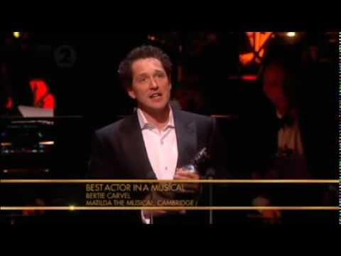 Reece Shearsmith at the Olivier Awards 2012 (incl. Bertie Carvel's acceptance speech)