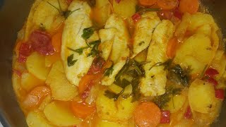 guiso de merluza con patatas