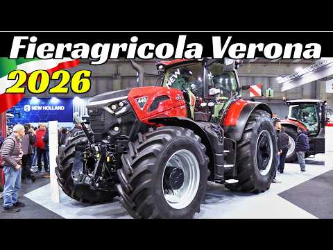 Fieragricola Verona 2026 Highlights - Agricultural Machinery Exhibition - Claas, Case, Fendt, NH