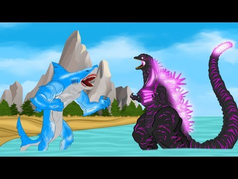 Evolution of Shark Attack vs Shin Godzilla: Size Comparison [HD]