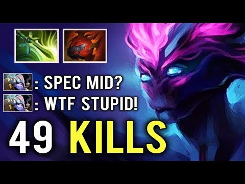 WORLD RECORD NEW META Mid Spectre 49 Kills vs Pro Player 1000 GPM 1v5 Craziest Gameplay Ever Dota 2