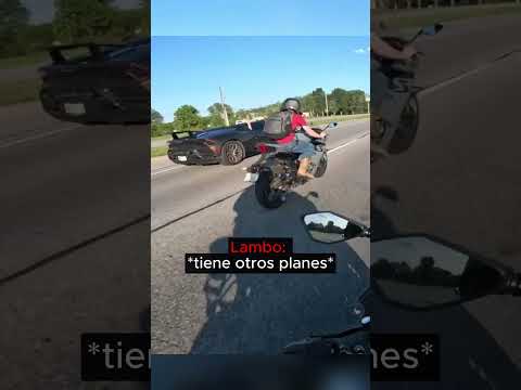 ¿Culpa del Lambo o de la moto?🛑🏍️