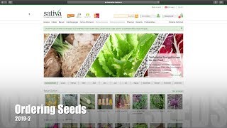 Ordering Seeds, 2019-2