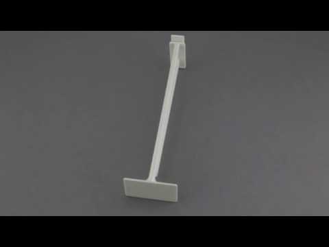 Corrugated Power Panel Display Hook with Scan Plate | 8" long plastic| Merchandising Hook