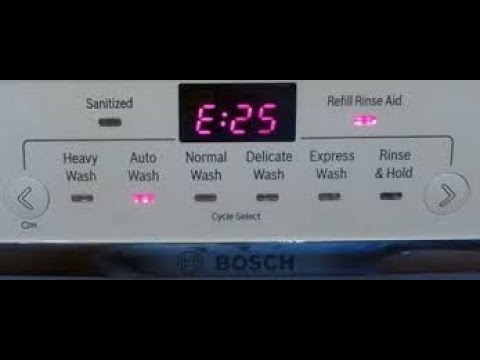 Bosch Dishwasher E25 Fix