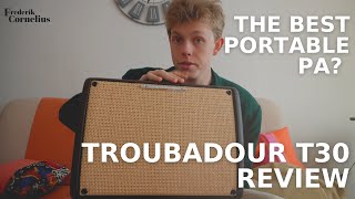 Video thumbnail for Ibanez Troubadour T30II Guitar and Mic Amplifier Review - Is This The Best Busker PA? by Frederik Cornelius