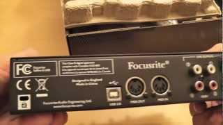 Video thumbnail for Focusrite Saffire 6 USB Audio Interface - unboxing by Unboxingexperience7