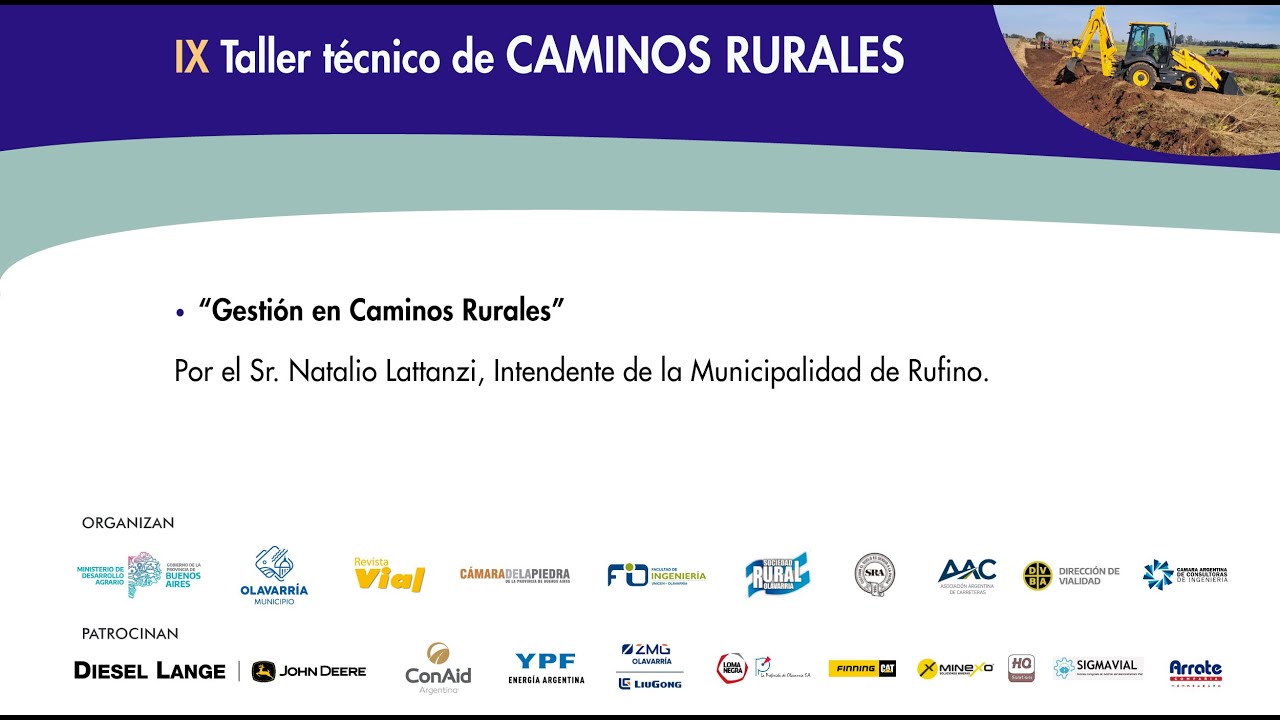 “Gestión en Caminos Rurales"