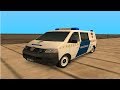 Volkswagen Transporter T5 Magyar Rendőrség para GTA San Andreas vídeo 1