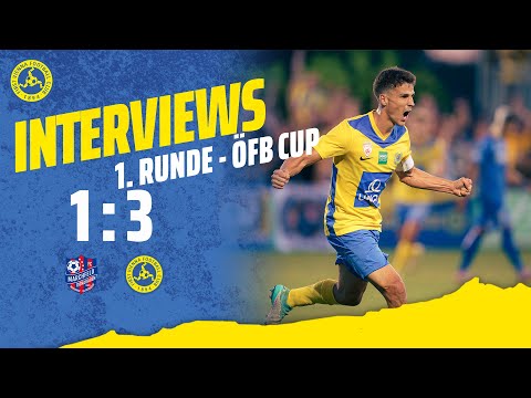 UNIQA ÖFB Cup | 1. Runde - Interviews | FC Marchfeld Donauauen - First Vienna FC 1894
