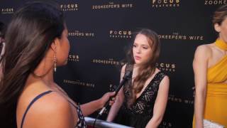 LA Premiere of The Zookeeper's Wife Interview w/ Shira Haas video