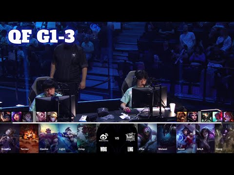 WBG vs LNG - Game 3 | Quarter Final LoL Worlds 2024 | Weibo Gaming vs LNG Gaming - G3 full